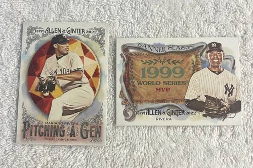 2022 Allen and Ginter Pitching A Gem #PAG-17 Mariano Rivera & BS-36