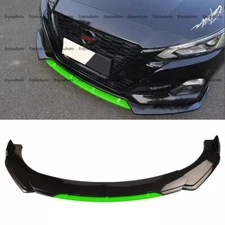 For Nissan Sentra Universal Front Bumper Lip Spoiler Splitter Gloss Black Green