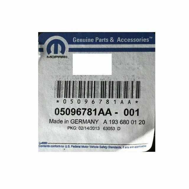 Protector térmico genuino Mopar 2004-2008 Chrysler Crossfire 5096781AA Foto 4 de 4