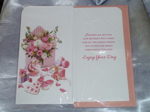 WIFE MOTHERS DAY CARD TO WIFE 3D FINISHED TOP QUALITY WITH ENVELOPE - Picture 2 of 2