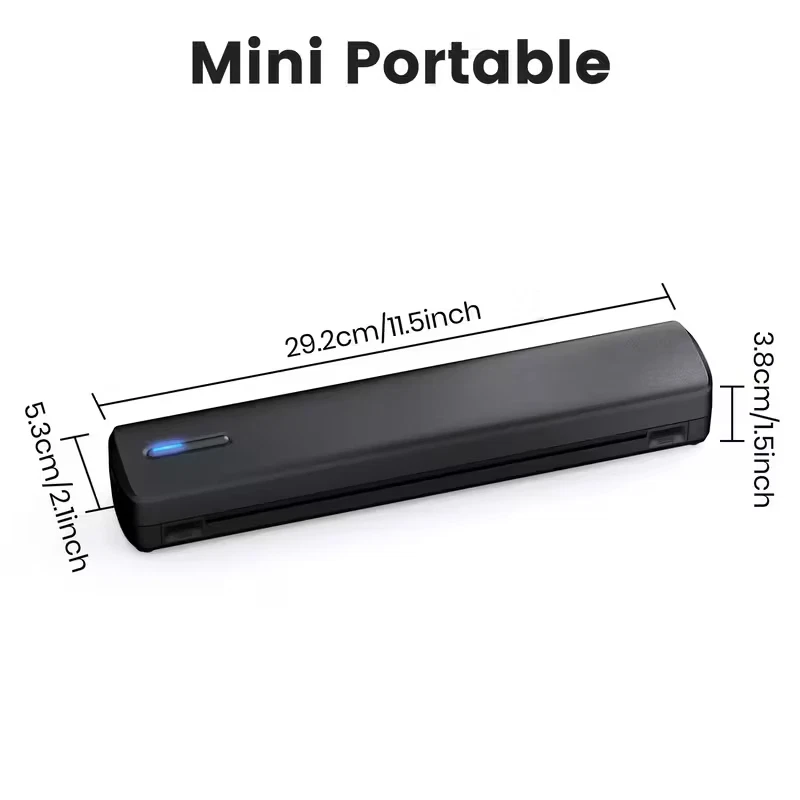 A4 Thermal Printer - ink-less Printer for Home or Office Black Smartphones Xmas - Image 2 of 4