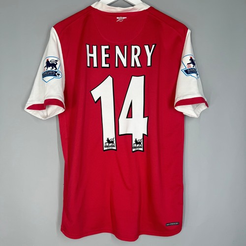 ARSENAL LONDON 2006 2007 HOME FOOTBALL SHIRT JERSEY #14 HENRY NIKE M