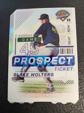 2024 Panini Prospect Edition Blake Wolters #82 Ticket Stub Holo Prizm 34/45 (RC)