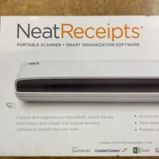Neat Receipts Mobile Scanner + Digital Filing System Open Box 2015