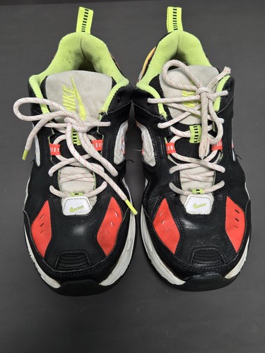 Nike M2K Tekno Crimson Bolt Black Yellow Orange C12969-003 Shoes Mens Sz 10 - Picture 2 of 23