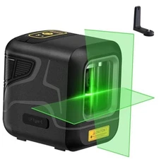  D2 Pocket Green Laser Level, 100 ft Self-Leveling Cross Line Laser, Type Black