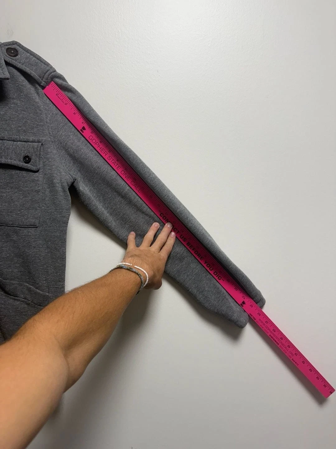 WvG Wolf vs GOAT Grey Knit Field Jacket image 6