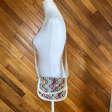 Vintage Rainbow Woven Bag