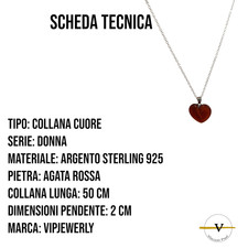 Collana Donna COAI Con Ciondolo Cuore In Pietra Solare Naturale, Argento Sterling 925, Catena Regolabile