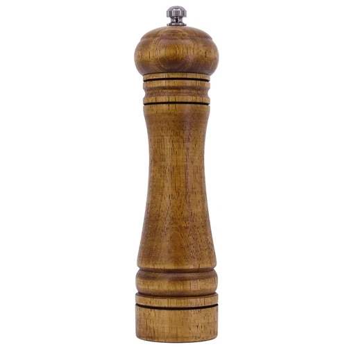 Wooden Pepper Grinder Pepper Mill, Coarseness Adjustable Peppermill, Refillab...