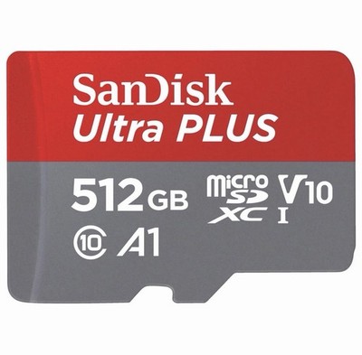 SANDISK Ultra  PLUS microSDXC  UHS I Karte, Speicherkarte + Adapter NEU