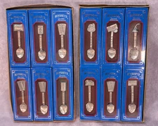 Hershey’s Chocolate Memories Pewter Spoons Collection Set of 12 Spoons
