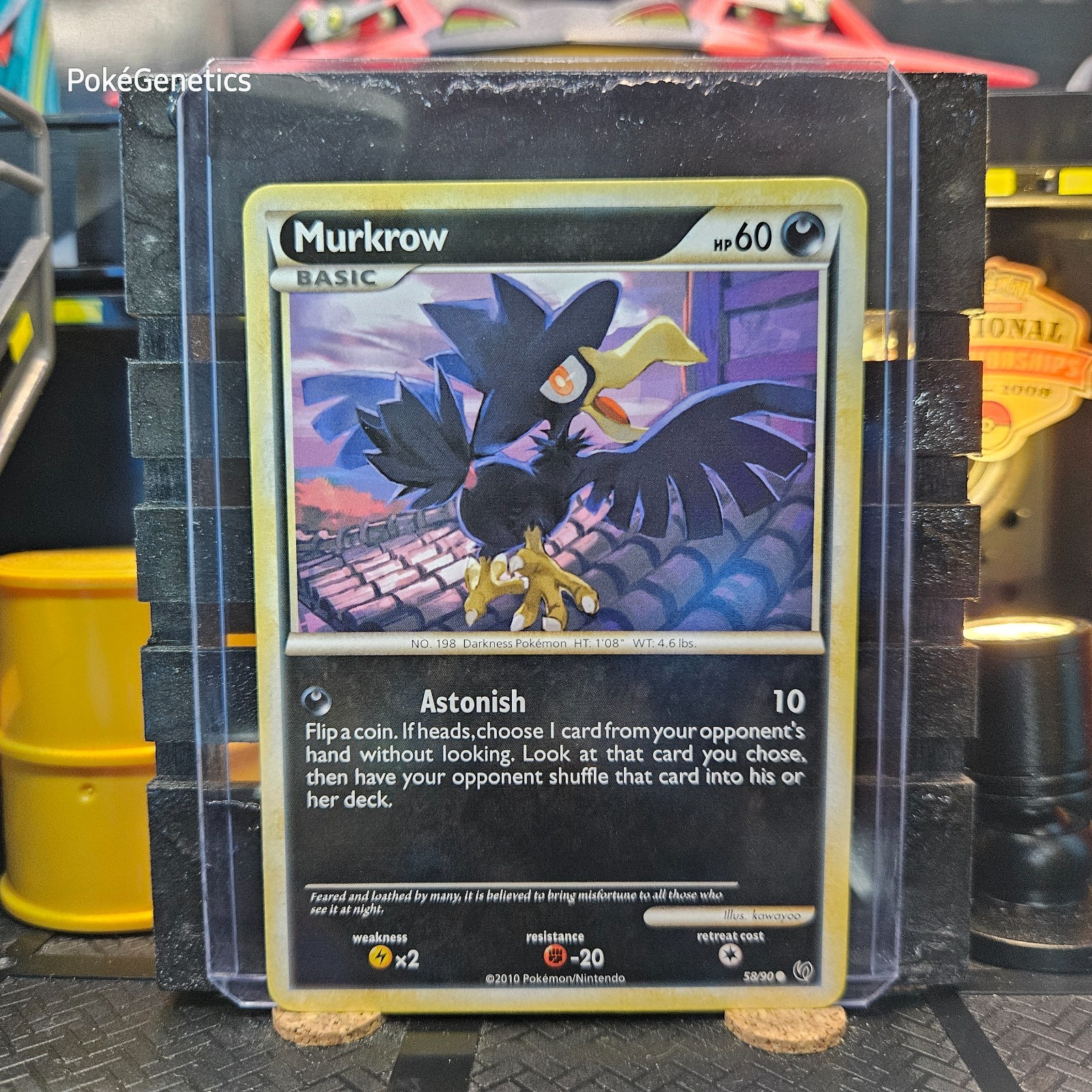 Murkrow Undaunted Pokémon TCG 58/90 HeartGold & SoulSilver Common