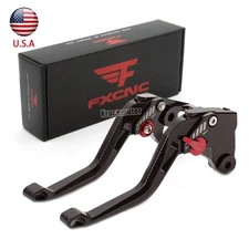 CNC 3D Rhombus Clutch Brake Levers Black For Suzuki GSXR600 GSXR750 2011-2021 US