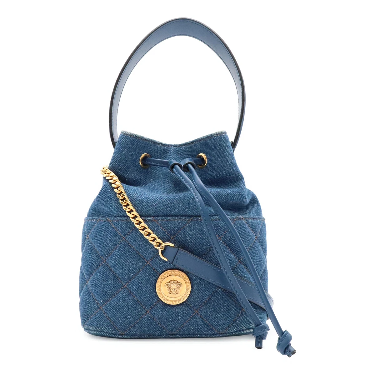 最終お値下げ VERSACE ♡デニムバケットバッグ 最終お値下げ VERSACE
