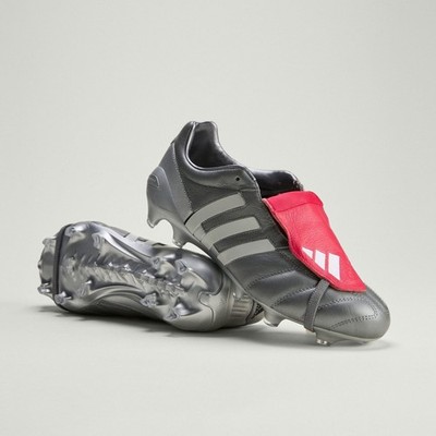 Adidas Predator Mania Gunmetal FG Soccer Cleats Shoes Gray HQ2680 Men's Size 6.5