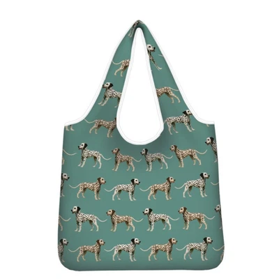 DALMATIAN REUSABLE FOLDAWAY SHOPPING BAG LIGHTWEIGHT WASHABLE DOG LOVER GIFT - Image 1 of 4