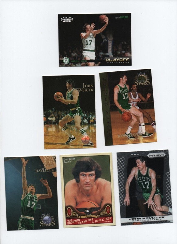BOSTON CELTICS OHIO STATE BUCKEYES HALL OF FAMER JOHN HAVLICEK LOT - FREE SHIP