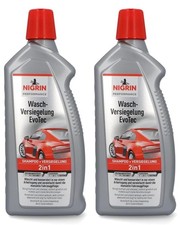 2x Nigrin EvoTec 2in1 Wasch-Versiegelung Auto-Shampoo + Lack-Versiegelung Pflege