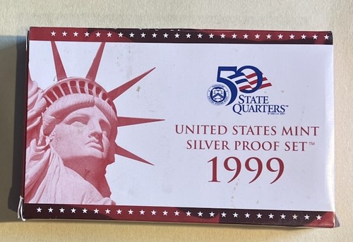 1999 Silver Proof Set U.S. Mint Original Government Packaging OGP COA