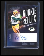 2017 DeAngelo Yancey Rookie Card Auto - Panini Absolute #RR-DYC /325 Packers. rookie card picture