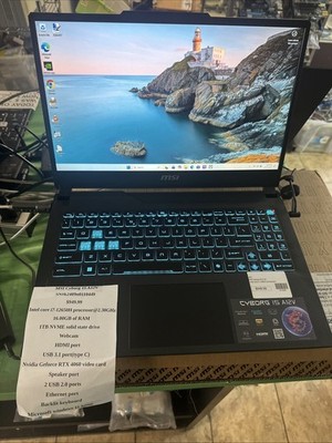 MSI Cyborg 15 A12VF  15.6'' i7-12650H 2.3GHz 8GB RAM 1TB SSD GeForce RTX 4060