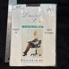 Vintage Diamond Legs Pantyhose Style 100 M/T Grey Mist New Sealed Italy Freeship