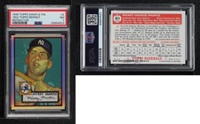 1996 Topps Commemorative Reprints Finest Refractor Mickey Mantle #2 PSA 7 HOF