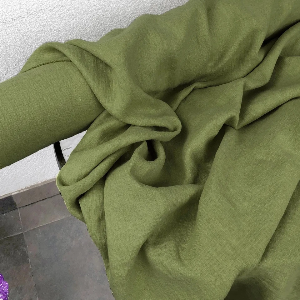 Raspberry Red Linen Fabric by the Yard – Soft, Breathable for Sewing & Crafts - Image 3 of 4