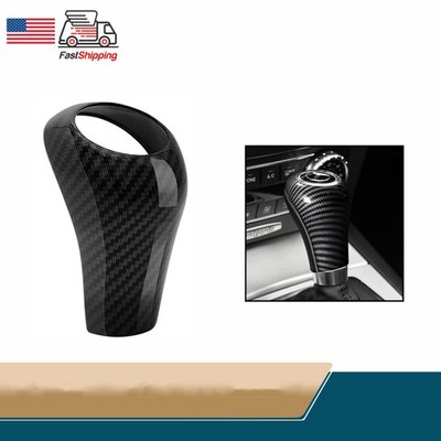 ABS Car Gear Shift Lever Knob Cover Carbon Texture For Benz GLK CLS E CLASS