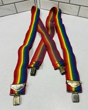 VTG RAINBOW Color Suspenders .
