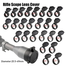 Flip Up Scope Covers Rifle Scope Protect Objective Cap Lens Cover for Caliber US