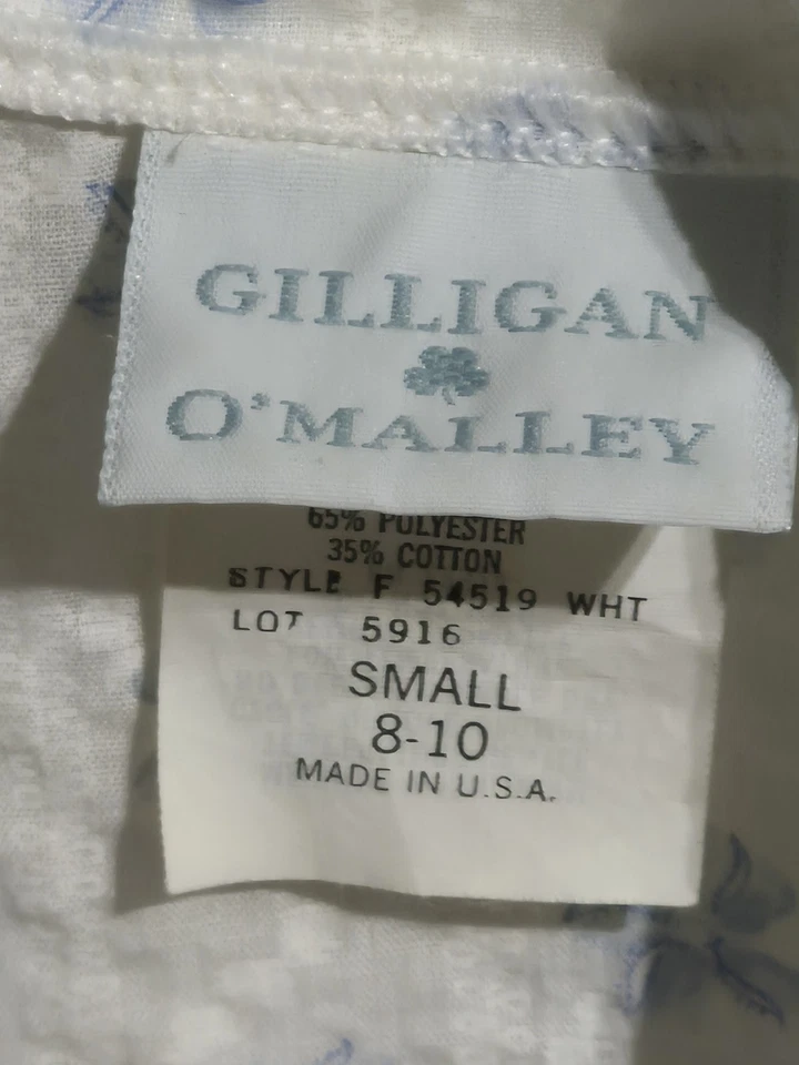 Gilligan O'Malley Vintage Bata Envoltura Pequeña 8-10 Floral Encaje Cottagecore EE. UU. Foto 2 de 3