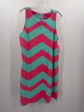 Pre-Owned Britt Pink Size XL Knee Length Sleeveless Dress