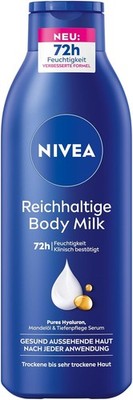 Nivea Body Milk Reichhaltig Hyaluron Mandelöl 250ml Körperlotion Trockene Haut