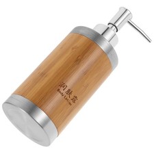 250ml Refillable Bamboo Soap Dispenser Lotion Bottle for Bathroom Hotels