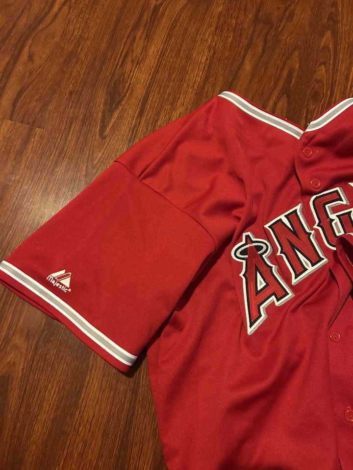 Camiseta de béisbol roja de colección Majestic Anaheim Angels Los Angeles XL vintage  Foto 3 de 4