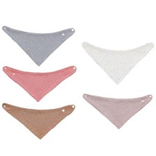 Baby Burp Cloth Gold Stamping Teething Bib High Absorbent Snap Bib Feeding Towel