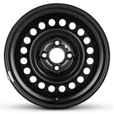 Genuine OEM Take-Off Wheel For 2020-2025 Nissan Versa 15 Inch Black Steel Rim