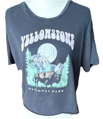 Miken Flow Yellowstone National Park Graphic T-Shirt Black XL