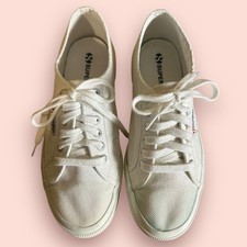Superga 901 White 2750 Cotu Classic Sneaker Shoes Women's size 8.5 39.5