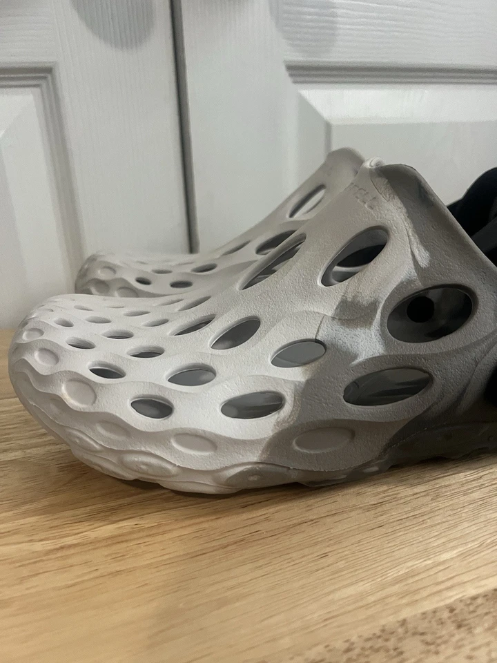 Sandalias de agua Merrell Hydro Moc sin cordones zueco zapatos para hombre talla 11 gris blanco Foto 4 de 4