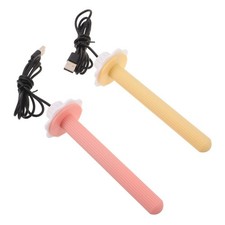 2 Pcs Parrot Heating Pole Heated Bird Perch Cage Heater for Parakeets Rod