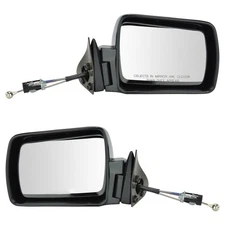 Manual Remote Mirror Pair Set Left & Right for Jeep Comanche Cherokee Wagoneer