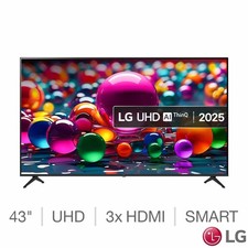 LG 43UA75006LA 43 Inch 4K Ultra HD LED Smart TV in Black