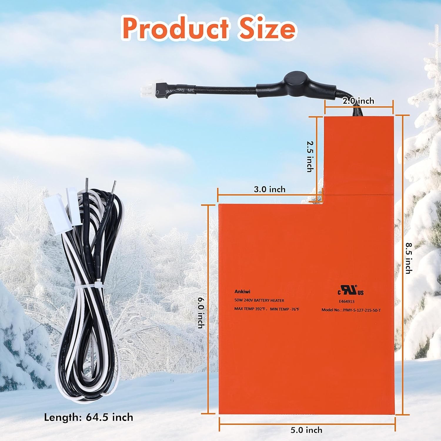 Battery Heater Pad for Generac Generator, Battery Warmer Pad for Generac 7101, C