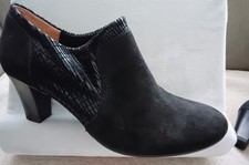 Caprice Damen Schuhe Pumps 38 schwarz Wildleder