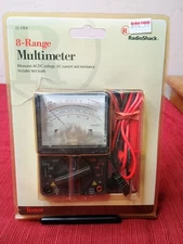 Vintage RadioShack 8 Range Multi Tester 22-218A Multimeter BRAND NEW IN PACKAGE