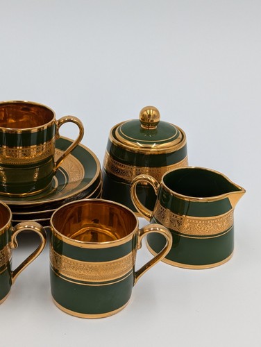 Legle Limoges Porcelaine d'Art Demitasse Tea Set - 第 4/5 張圖片
