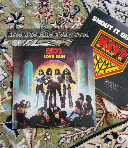 KISS Love Gun Vinyl LP Album 1977 Casablanca Label NBLP-7057 VG